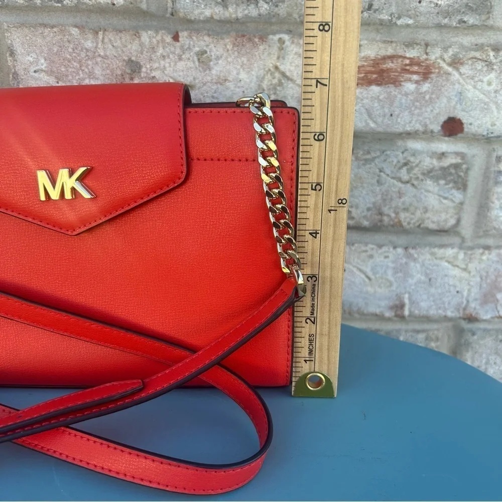 Michael Kors Mott Mandarin Saffiano Leather Envelope Crossbody Bag – BNWOT